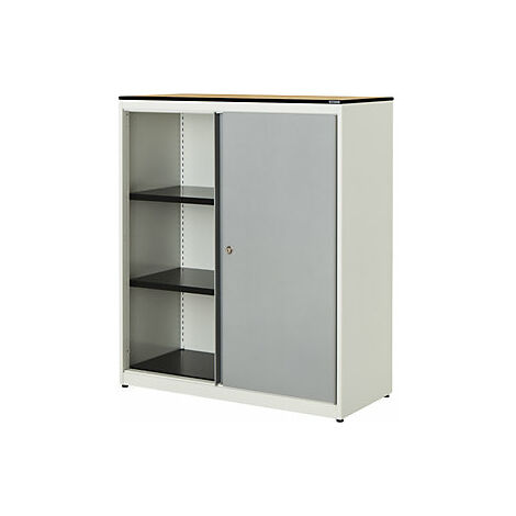 Vetrina A Muro LINK Con Ante Scorrevoli – 2 Ripiani In Vetro, Esposizione Elegante 100x80x20 Cm - 2