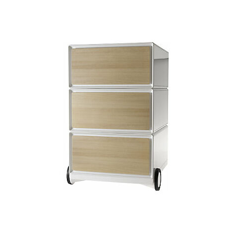 Cassettiera 3 Cassettoni In Legno Laminato 106x80 Cm