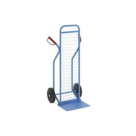 Carrello Portasacchi KATSU Con Manico A P - Capacità 150 Kg, Ruote In PU 260 Mm, Schienale Alto - Transpallet Manuale Per Traslochi E Magazzino