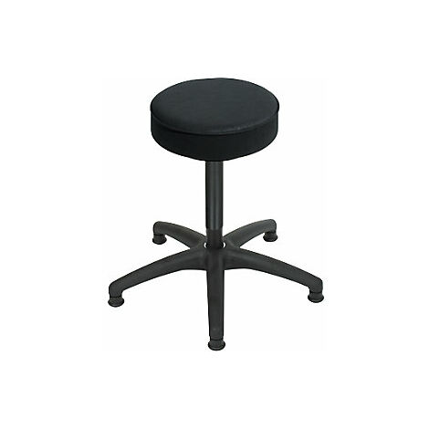 Lotz Sgabello da lavoro con piedini sedile in similpelle
