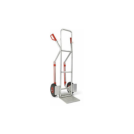 Carrello per sacchi in acciaio inox – eurokraft basic: con ruote