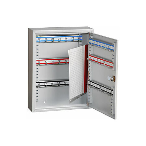 Armadietto Portachiavi Con Combinazione - 42 Ganci, Nero, Per Casa O Ufficio - Foto 6