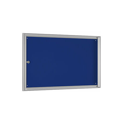 kaiserkraft Bacheca BASIC per 3 UNI A4 blu genziana (1/3)