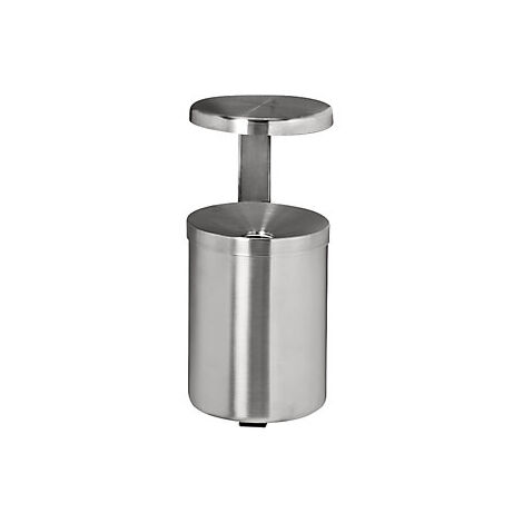 Posacenere Da Parete Di Sicurezza In Acciaio – Altezza 145 Mm, Larghezza 150 Mm, Colore Grafite, Ignifugo Con Apertura Stretta - 4