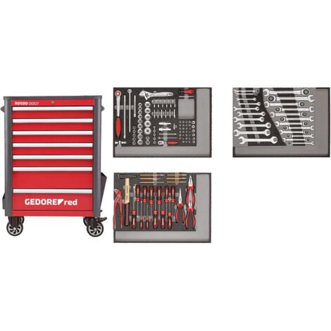 GEDORE Carrello da officina WINGMAN con 129 utensili 7 (1/4)