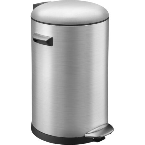 EKO Bidone a pedale in acciaio inox con maniglie capacità