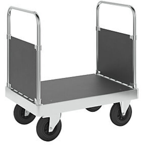 Kongamek  Carrello a pianale zincato JUMBO  con 2 sponde sui (1/4)