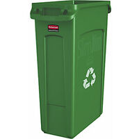 Rubbermaid Cestino SLIM JIM® capacità 87 l con canali di
