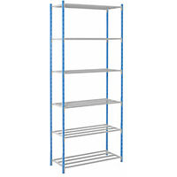 Manorga Scaffale a innesto con ripiani in tubolare alt x