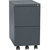 eurokraft basic Cassettiera con rotelle acciaio 2 cassetti