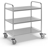 Kongamek Carrello di servizio in acciaio inox lungh x largh x
