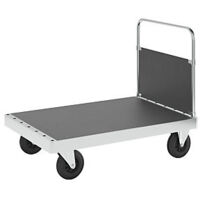 Kongamek Carrello a pianale zincato JUMBO con 1 sponda su un