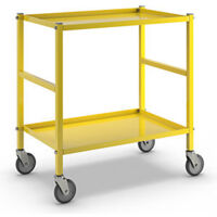 Kongamek Carrello di servizio con 2 ripiani 4 rotelle