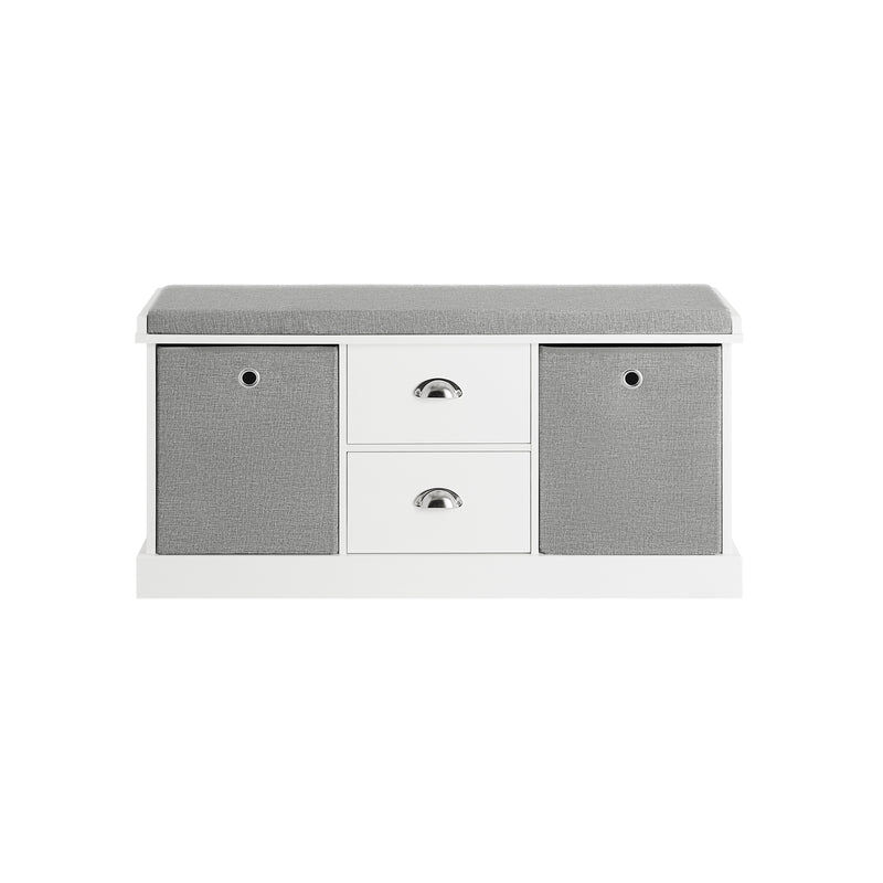 SoBuy - Panca Scarpiera Cassapanca Da Interno Mobile Bagno Bianco Fsr63-w -  ePrice