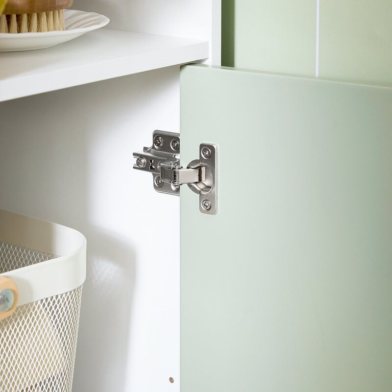 Mobiletto Bagno SoBuy 60x30x87cm - 3 Ripiani, 2 Ante, Colore Verde, Modello BZR138-GR