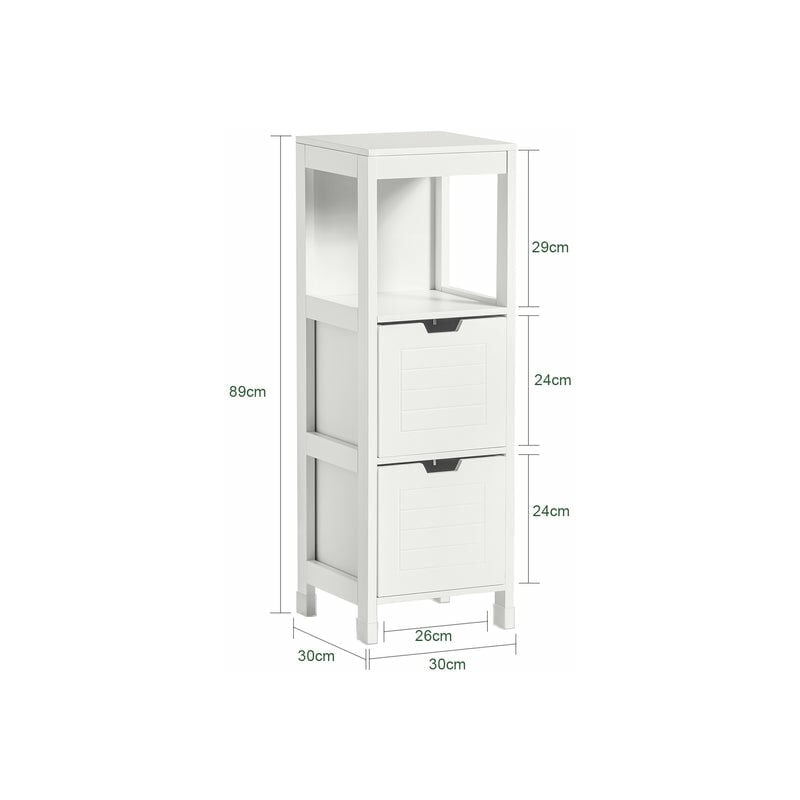 SoBuy Mobile Bagno Colonna mobiletto Bagno salvaspazio Grigio