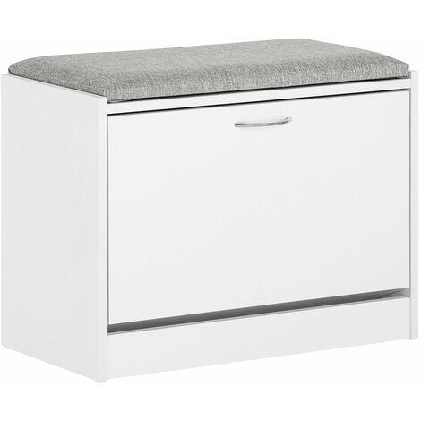 SoBuy Scarpiera Panca Scarpiera Portascarpe Con Seduta Grigio Profondità30cm FSR16-HG