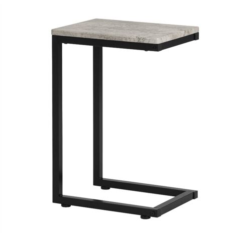 SoBuy Tavolino Consolle Tavolino da Divano Supporto Tavolino Forma-C Grigio FBT44-HG
