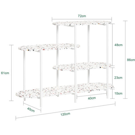 SoBuy Tavolo Consolle da ingresso Tavolino stretto Tavolo decorativo Bianco 120x40x86cm FSB89-W