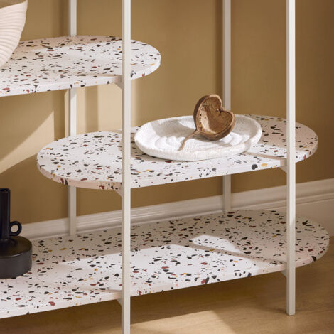 SoBuy Tavolo Consolle da ingresso Tavolino stretto Tavolo decorativo Bianco 120x40x86cm FSB89-W