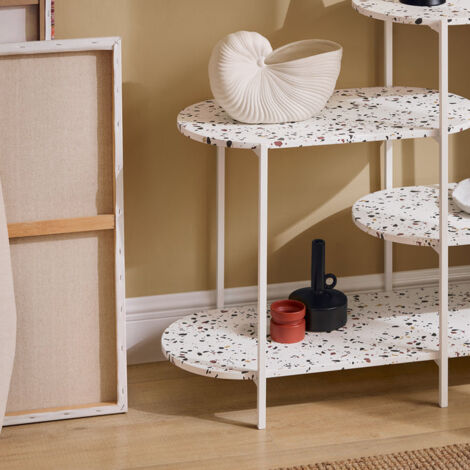 SoBuy Tavolo Consolle da ingresso Tavolino stretto Tavolo decorativo Bianco 120x40x86cm FSB89-W