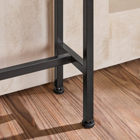 SoBuy Tavolo da Consolle Vintage Tavolo da Ingresso Tavolo per Divano salvaspazio L120P20A65 cm Marrone FSB19-N