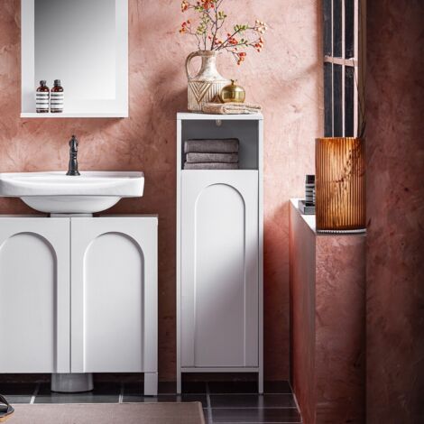 Mobile da terra con portabiancheria bianco | Maisons du Monde