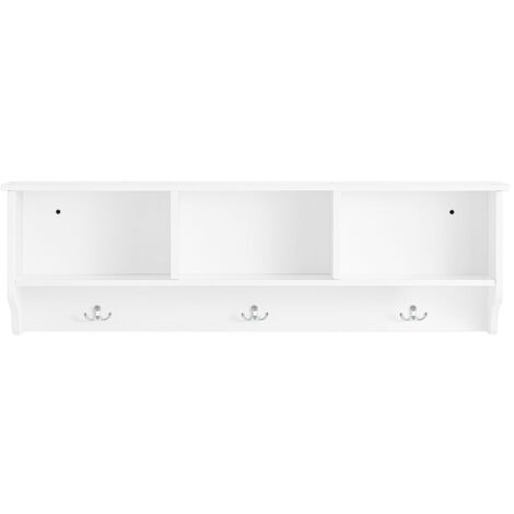 Mensola Da Parete Con Ganci In Legno - Organizer Per Ingresso, Portachiavi E Decorazione - Foto 7