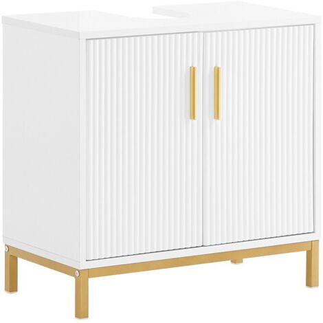 Mobiletto Bagno Sottolavabo SoBuy - Armadietto Con 2 Ante 60x30x60 Cm - Foto 7