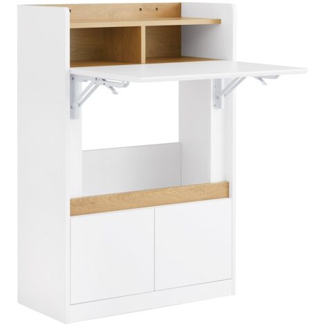 RFWR® Opklapbare Wandtafel met Geïntegreerde Wandkast - Eettafel en