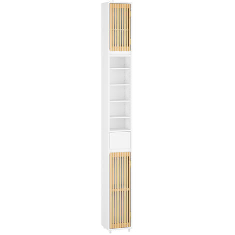 SoBuy Colonna bagno salvaspazio Blu 20x20x180cm BZR34-B