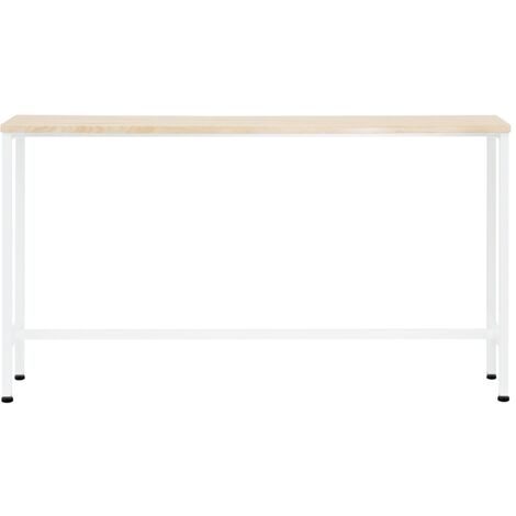 SoBuy Tavolo da Consolle Vintage Tavolo da Ingresso Tavolo per Divano salvaspazio L120P20A65 cm Beige FSB19-Z