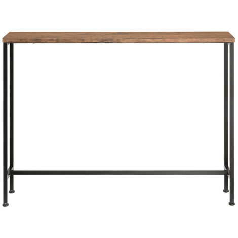 SoBuy Tavolo da Consolle Vintage Tavolo da Ingresso Tavolo per Divano salvaspazio L120P20A80 cm Marrone FSB19-XL-N