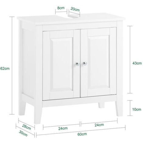 SoBuy Mobiletto Bagno Colonna Bagno Cassettiera Bagno Bianco Con Cassetti Frg202-W