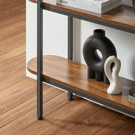 Tavolo Consolle da ingresso Tavolino stretto Tavolo decorativo Marrone 110x25x86cm FSB67-WS SoBuy