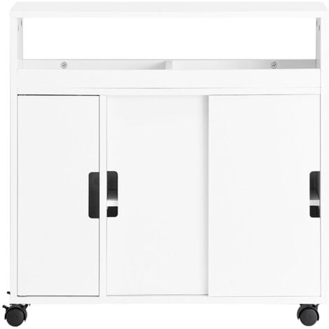 Versa Bob Mobile bagno, Mobiletto bagno Salvaspazio, Mobiletti, Marrone e  bianco, 98x34x34,5cm