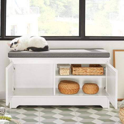 Cassapanca Con Cuccia Per Gatti Relaxdays – 2 In 1, Pieghevole, Marrone Chiaro, 74,5x38,5x37 Cm