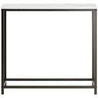 SoBuy Tavolo consolle Ingresso Moderno Aspetto Marmo Stile Vintage L80P3075cm Nero FSB29-SCH