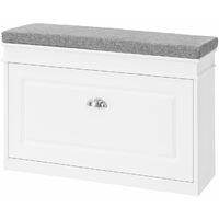 Mobili per Scarpe Serie Scarpiere 1 anta 1 cuscino SoBuy 75x24x51cm bianco FSR82-L-W