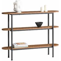 Tavolo Consolle da ingresso Tavolino stretto Tavolo decorativo Marrone 110x25x86cm FSB67-WS SoBuy