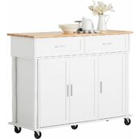 Carrello Da Cucina Isola Cucina Carrello Credenza Con Ruote Mobile Cucina Bianco X X Cm