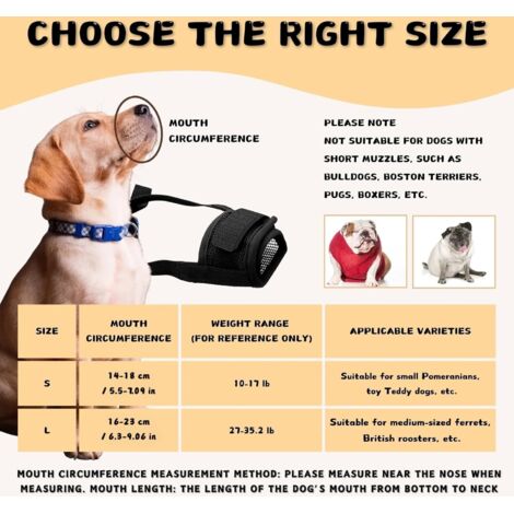 Muselière Souple Pour Chien XFSRG - Nylon Respirant, Réglable, Anti-Mastication - Taille M - 12