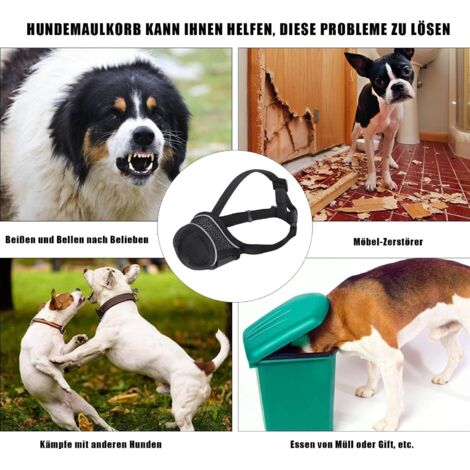 Yoolhamy Museliere Pour Chiens, Muselières Pour Petits Moyenne Chiens, Anti Aboiement Anti-Morsure Empêche Les Appâts Empoisonnés Pour Chihuahua, Shih Tzu, Bouledogue Pitbull