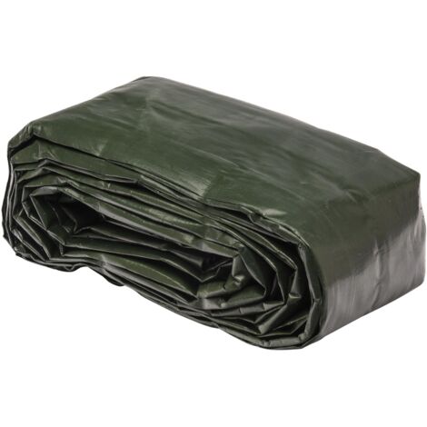 Telo multifunzionale nero e verde 240 g/m2 WERKA PRO10 x 15 m