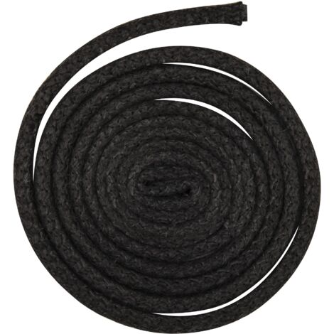 Pyro Feu PYROFEU-24927-6 - Guarnizione refrattaria e Tubo di Colla, Fibra di Vetro, Nero, Ø 10 mm x 2,5 m
