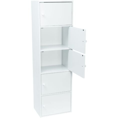 Mobile bianco con porte WERKA PRO5 porte (133 x 40 x 29 cm)