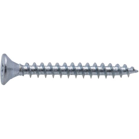 Vite a legno con testa svasata PZ zincata Viswood filettatura totale4x20 mm (x25 viti)