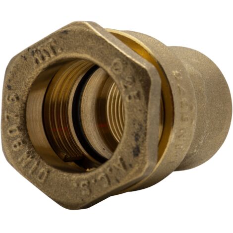 Raccordo femmina in ottone diritto d25 3-4