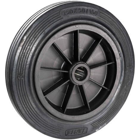 Ruota piena diametro 250 x 50 mm asse di 25 mm