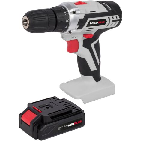 Avvitatore A Batteria Powerplus POWX00830 20V - Kit 134 Pezzi Con 2 Batterie E Caricabatterie